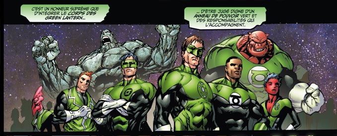 le corps des green lantern