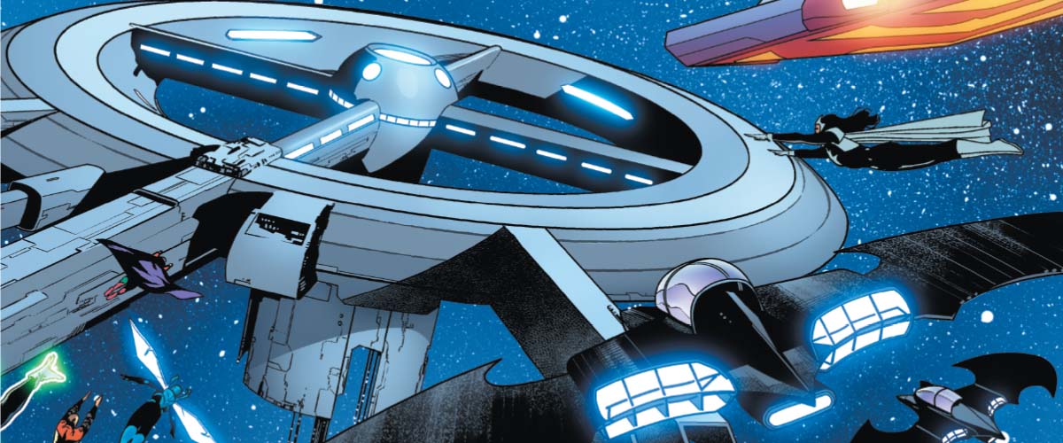 Quel est le nom du satellite utilisé par la Justice League comme base ?