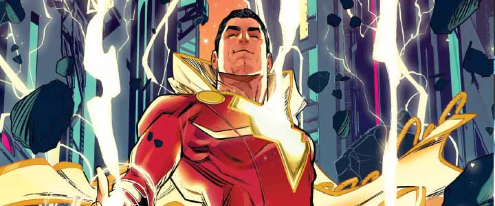 Shazam est le plus jeune membre de la Justice League :