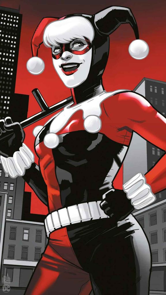 Harley Quinn Rouge Et Noir